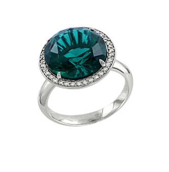 Damen-ring aus 925er Sterling Silber mit Zirkonia 