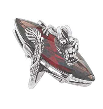 Damenring aus 925er Sterling Silber mit Granat 