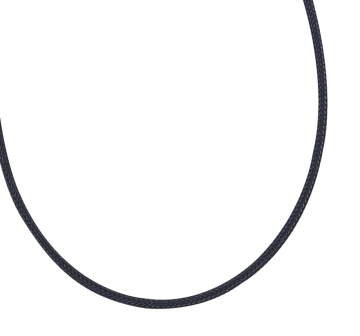 Rubber cord with silver 