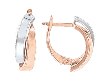 Ohrringe aus Rot/ Weißgold 585° 