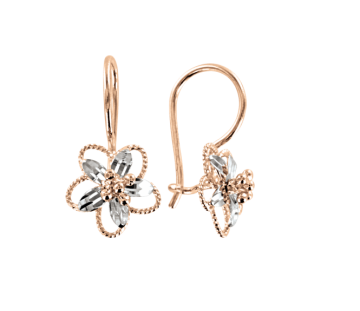 Kinder Ohrringe aus Rotgold 585° 