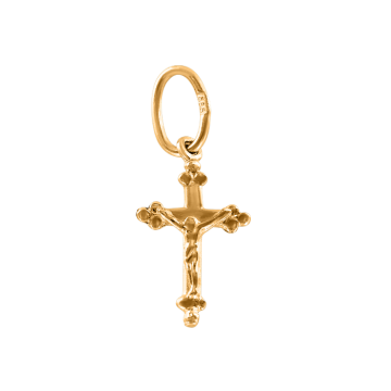 Gelbgold 585 Kreuz Anhänger 