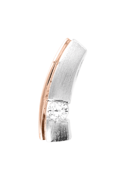 Anhänger aus Silber 925° Rotgold vergoldet mit Zirkonia 