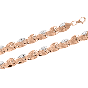 Браслет из красного золота 585 пробы 