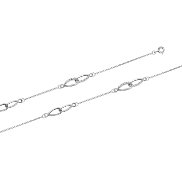 Armband aus 925er Sterling Silber mit Zirkonia 