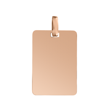 Pendant in red gold of 585 assay value 