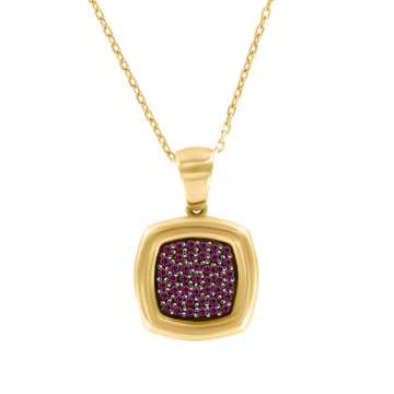 Collier aus Gelbgold 585°/ Zirkonia 
