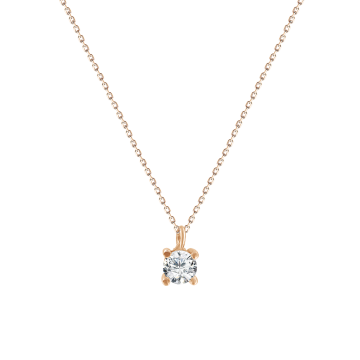 Колье из красного золота 585 пробы с фианитами 