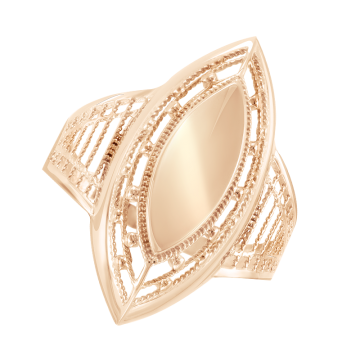 Lady´s ring in red gold of 585 assay value 