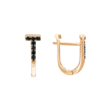 Ohrhänger aus Rotgold 585° mit Zirkonia 