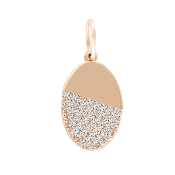 Anhänger aus Rotgold 585° mit Zirkonia 