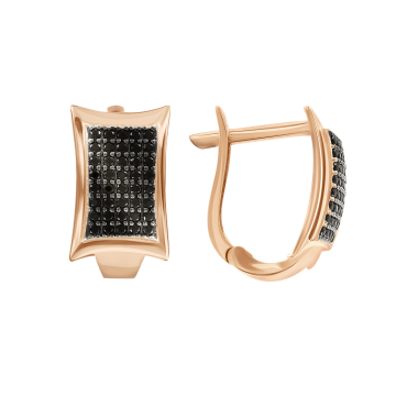 Ohrhänger aus Rotgold 585° mit Zirkonia 