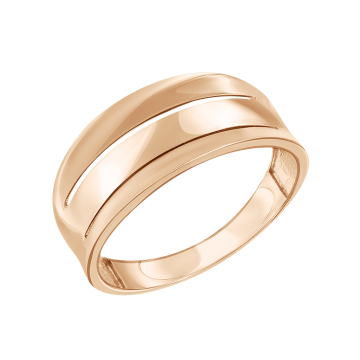 Lady´s ring in red gold of 585 assay value 