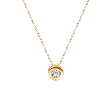 Collier aus Gelbgold 585°/ Zirkonia 