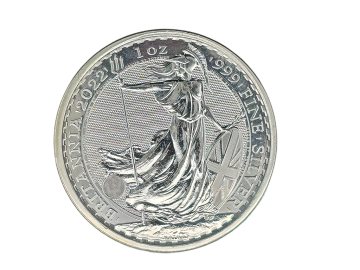 Silver Coin Britannia 1 Ounce 2022 – Girl with Spear, Trident, and Shield 
