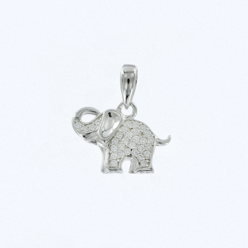 Серебряная подвеска 925 пробы. Вставка: Фианиты 