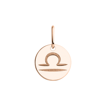 Anhänger Sternzeichen Waage aus Rotgold 585° 