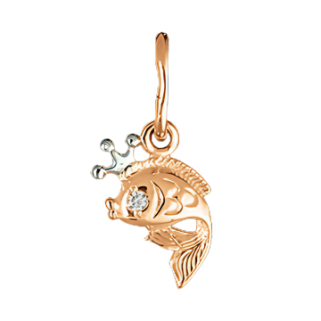 Anhänger aus Rotgold 585 mit Zirkonia 