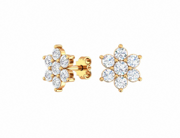 Ohrhänger aus Rotgold 585° mit Zirkonia 