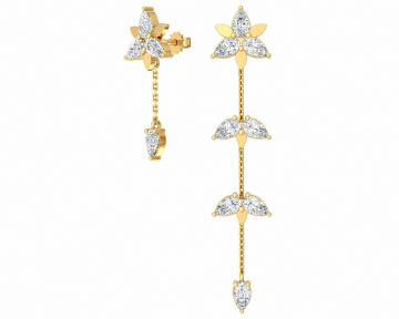 Ohrstecker aus Rotgold 585° mit Zirkonia 