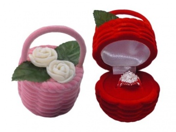 Schmuck Etui, Geschenkkästchen Bordeaux Rot