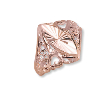 Lady´s ring in red gold of 585 assay value 