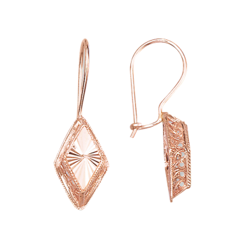 Ohrringe aus Rotgold 585° 