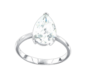 Damen-ring aus 925er Sterling Silber mit Zirkonia 
