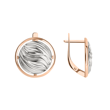 Ohrringe aus Silber 925° Rotgold vergoldet 