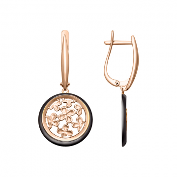 Ohrringe aus Silber 925° Rotgold vergoldet 