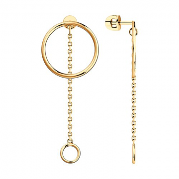 Ohrringe aus Silber 925° Rotgold vergoldet 