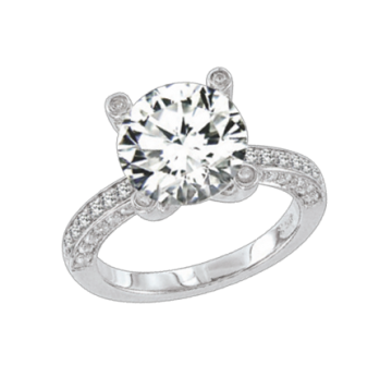 Damen-ring aus 925er Sterling Silber mit Zirkonia 