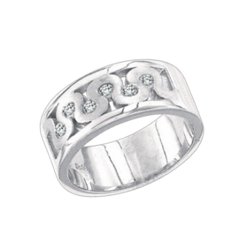 Damen-ring aus 925er Sterling Silber mit Zirkonia 