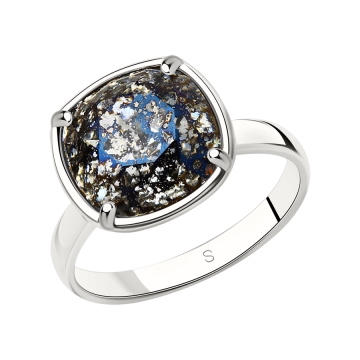 Damen-ring aus 925er Sterling Silber mit Swarovski Kristall 