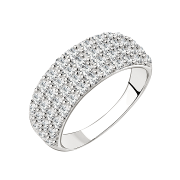 Damen-ring aus 925er Sterling Silber mit Zirkonia 