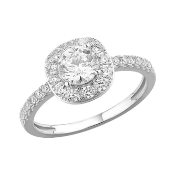 Damenring aus 925er Silber mit Zirkonia 