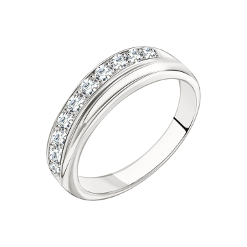 Damen-ring aus 925er Sterling Silber mit Zirkonia 