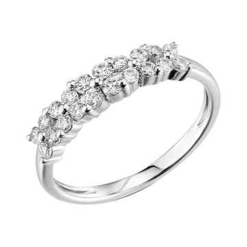 Damen-ring aus 925er Silber mit Zirkonia 