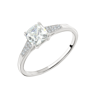 Damen-ring aus 925er Sterling Silber mit Zirkonia 