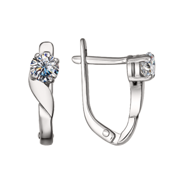 Ohrhänger aus 925er Sterling Silber mit Zirkonia 