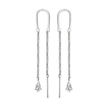 Ohrhänger aus 925er Sterling Silber mit Zirkonia 