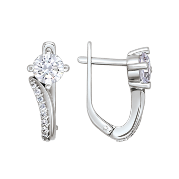 Ohrhänger aus 925er Sterling Silber mit Zirkonia 