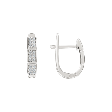 Ohrhänger aus 925er Sterling Silber mit Zirkonia 