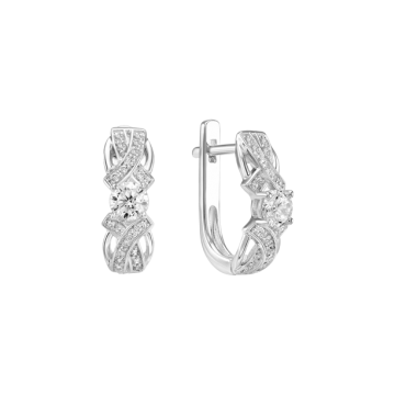 Ohrhänger aus 925er Sterling Silber mit Zirkonia 