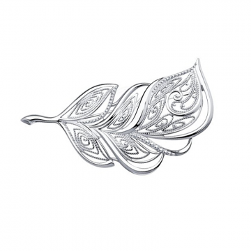 Брошь серебряная 925 пробы 