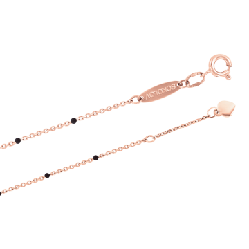 Armband aus Rotgold 585° mit Emaille 