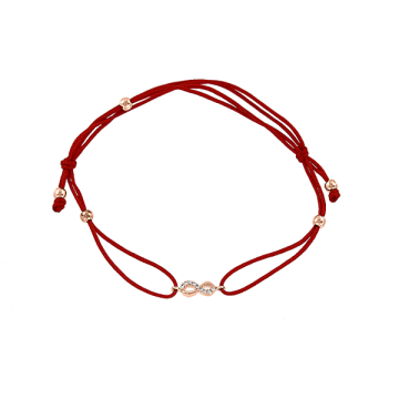 Armband aus Rotgold 585° mit Zirkonia 