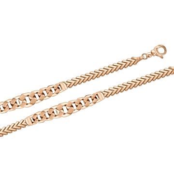 Браслет из красного золота 585 пробы 