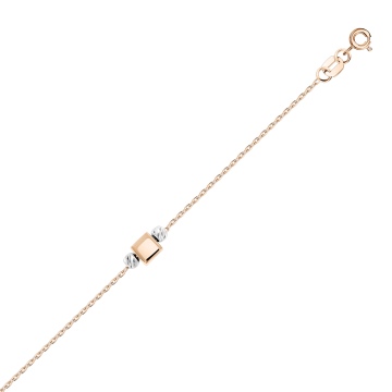 Bracelet in red gold of 585 assay value 