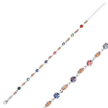 Armband aus 925er Sterling Silber mit Zirkonia 